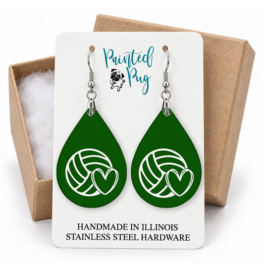 Volleyball Earrings gift box