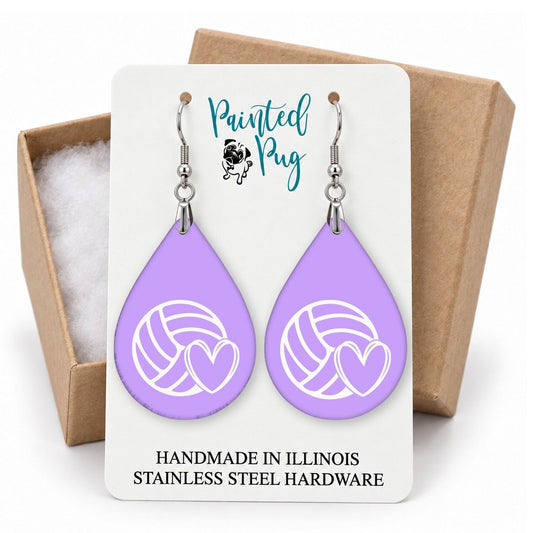 Volleyball Earrings gift box