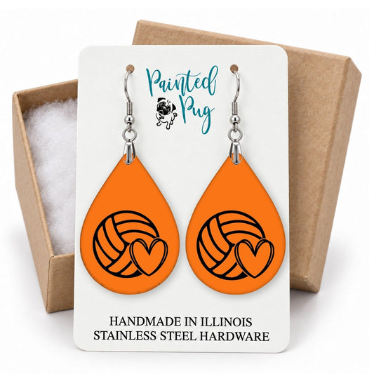 Volleyball Earrings gift box