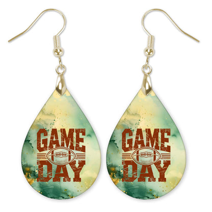 Gameday Earrings - Green Gold MDF Team Spirit Accessories for Fans