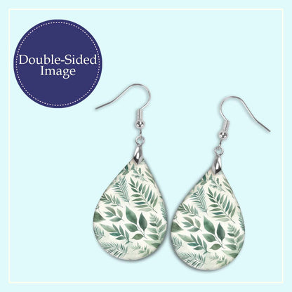 Sage Green Teardrop Earrings