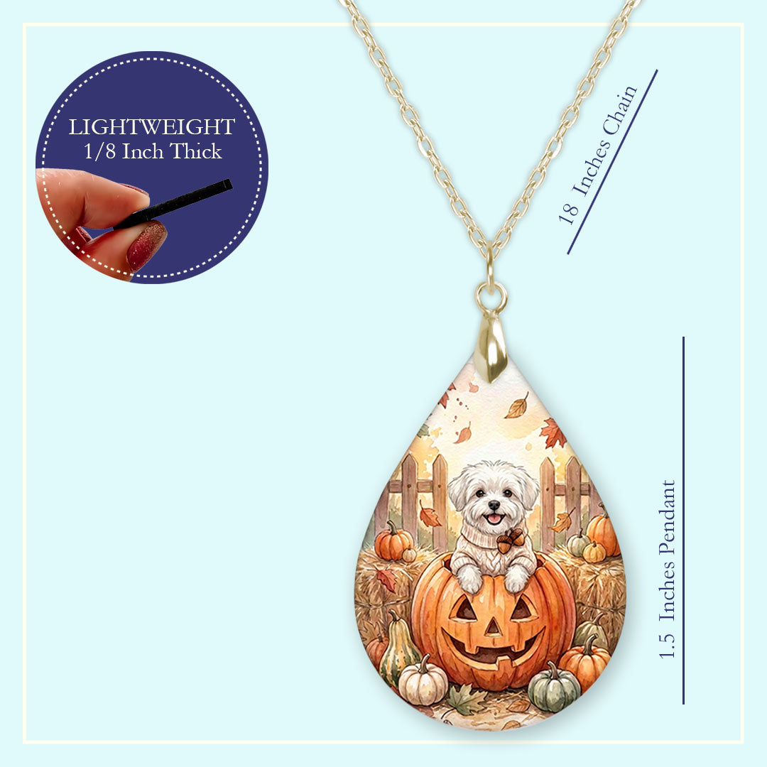 Necklace size guide: 18 inch chain, 1.5 inch pendant, lightweight