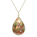 Chihuahua Woodland Teardrop Necklace