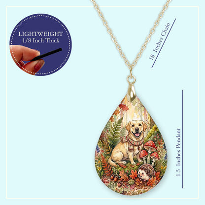 18 inch chain length guide for the teardrop pendant necklace