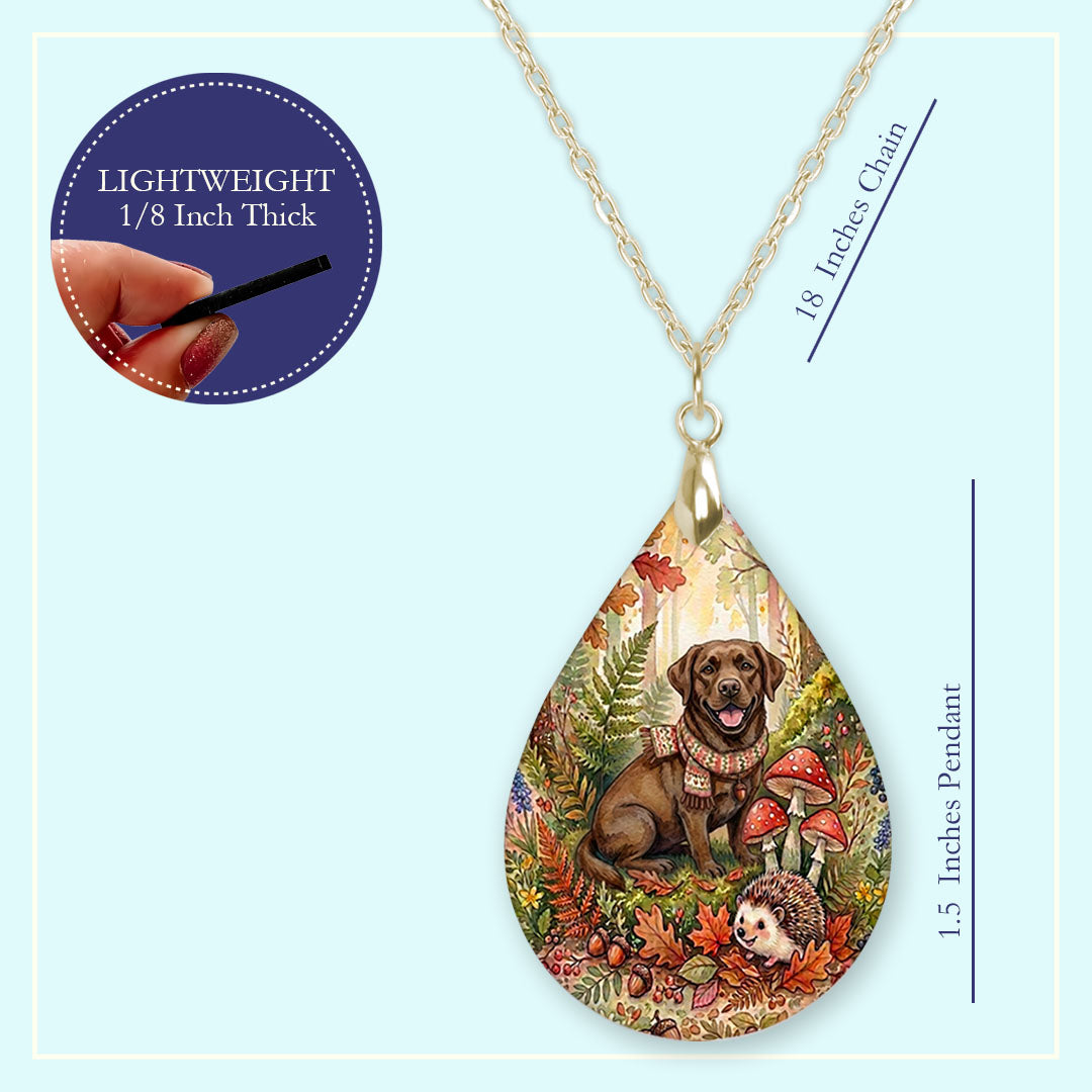 18 inch chain length guide for the teardrop pendant necklace