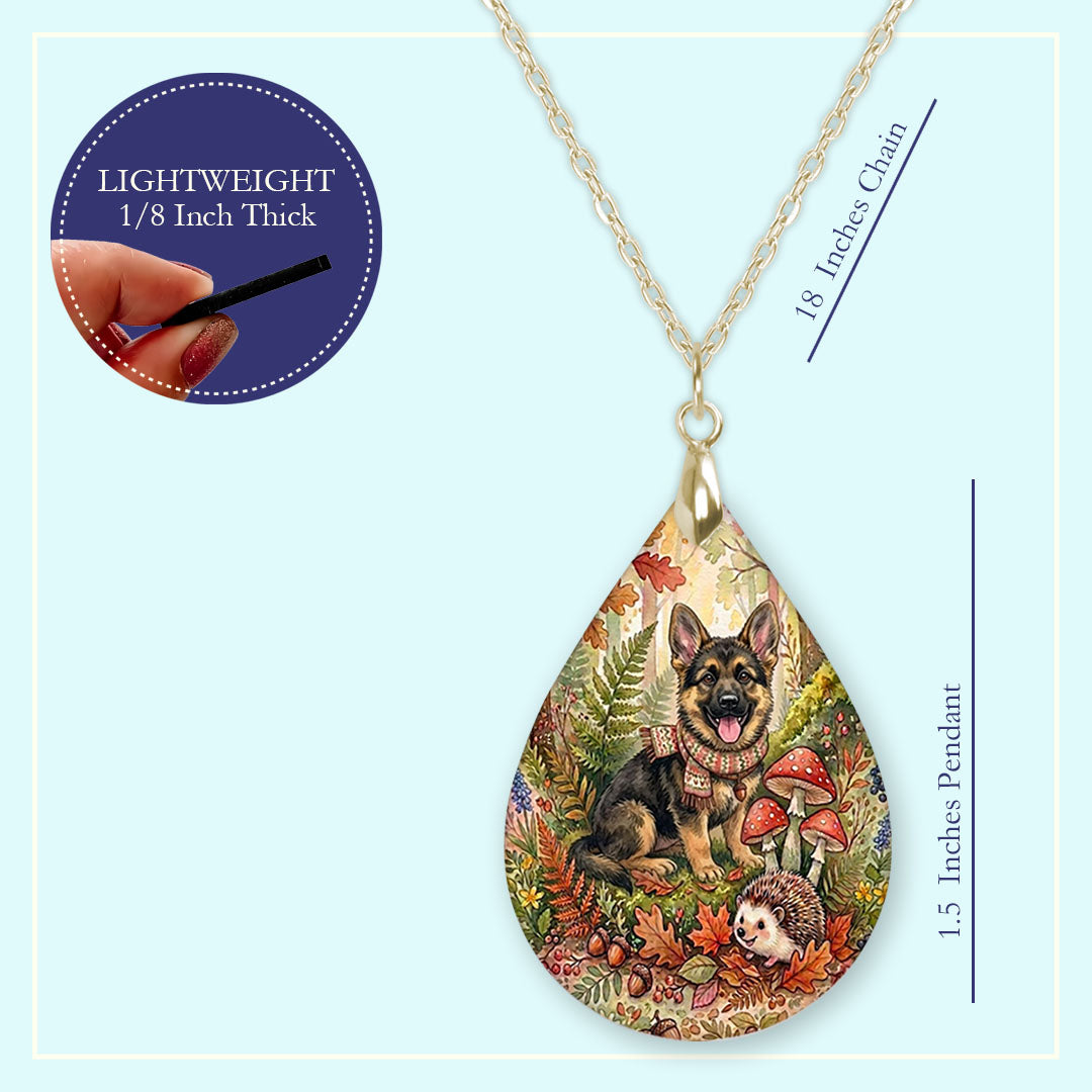 18 inch chain length guide for the teardrop pendant necklace