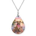 Pitbull Lake Teardrop Necklace