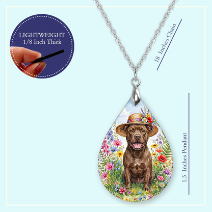 18 inch chain length guide for the pitbull wildflower teardrop pendant necklace