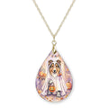 Collie Ghost Teardrop Necklace
