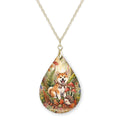 Akita Woodland Teardrop Necklace