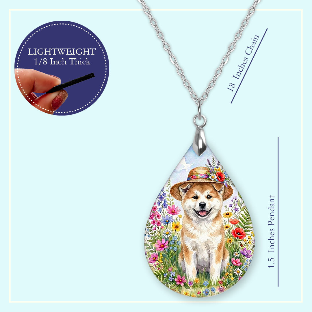 18 inch chain length guide for the Akita wildflower teardrop pendant necklace
