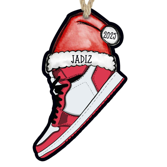 Personalized Sneaker Christmas Ornament – Multiple Custom Color Combos
