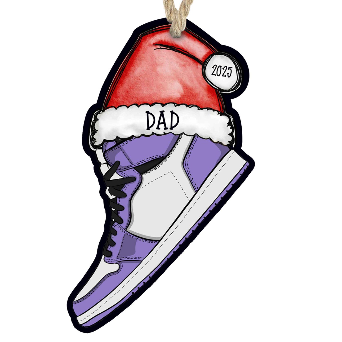 Personalized Sneaker Christmas Ornament – Multiple Custom Color Combos