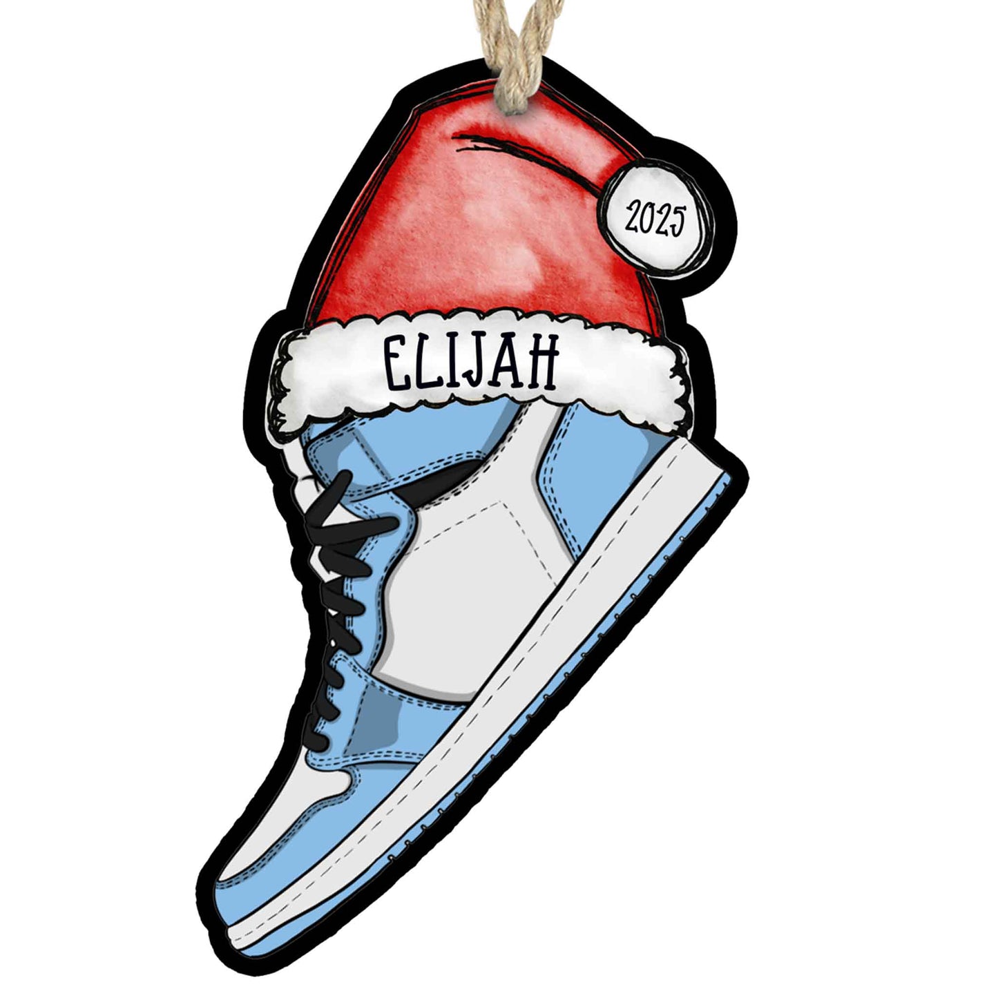 Personalized Sneaker Christmas Ornament – Multiple Custom Color Combos
