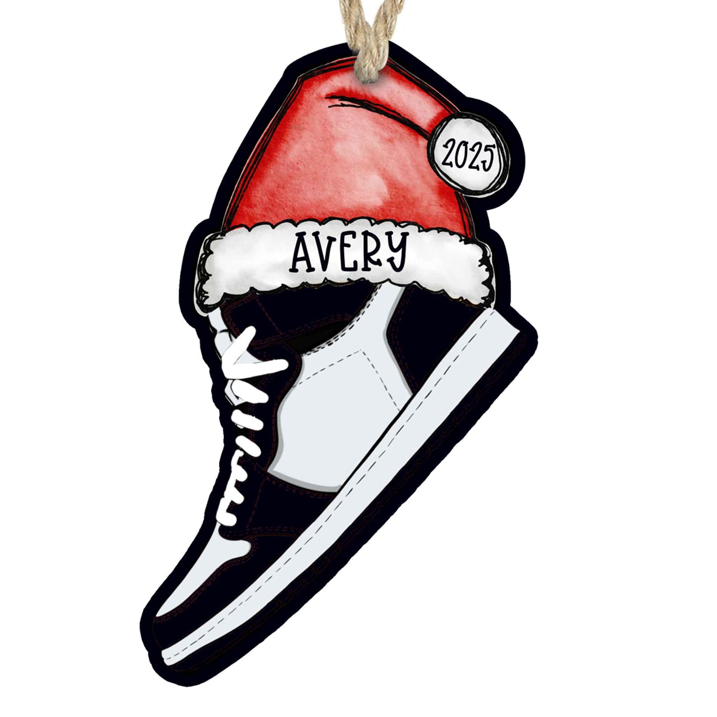 Personalized Sneaker Christmas Ornament – Multiple Custom Color Combos
