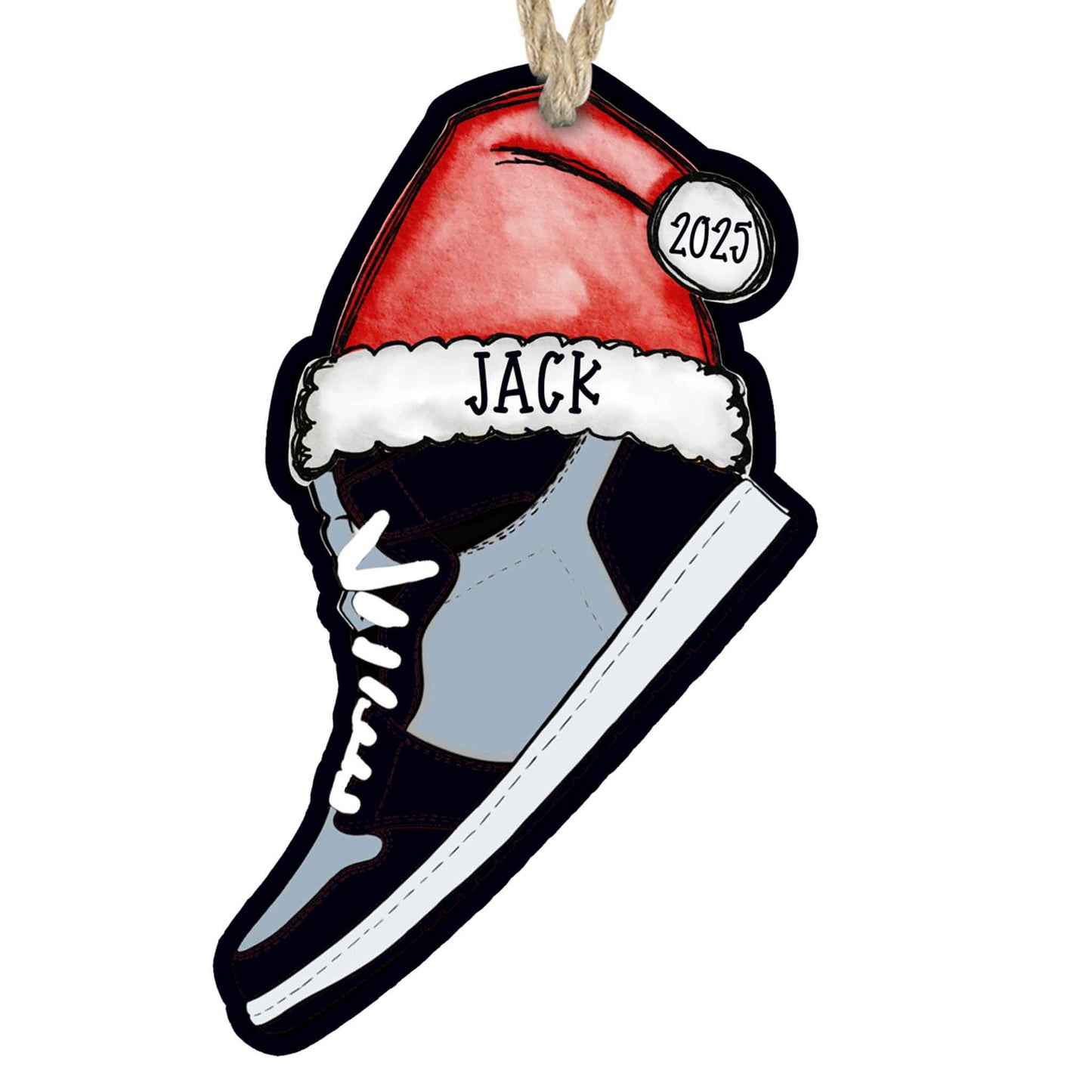 Personalized Sneaker Christmas Ornament – Multiple Custom Color Combos