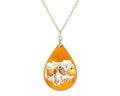 Fall Tis The Season Teardrop Shape Necklace