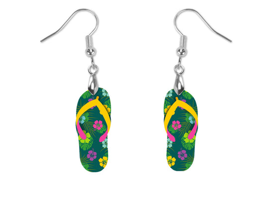 Flip Flop Summer Vibes Teardrop Earrings