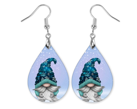 Gnome Earrings Holiday Earrings Christmas Earrings Teardrop Earrings
