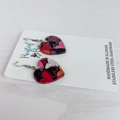 Valentine's Day Earrings | Heart Shaped Dangle Earrings
