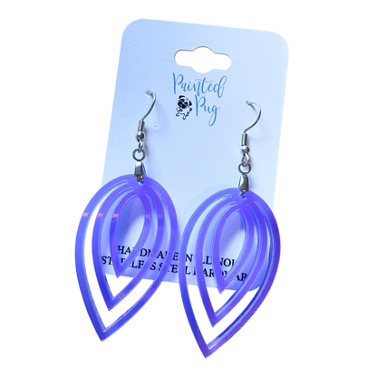 Iridescent Layered Leaf Earrings – Limited Edition Statement Dangles