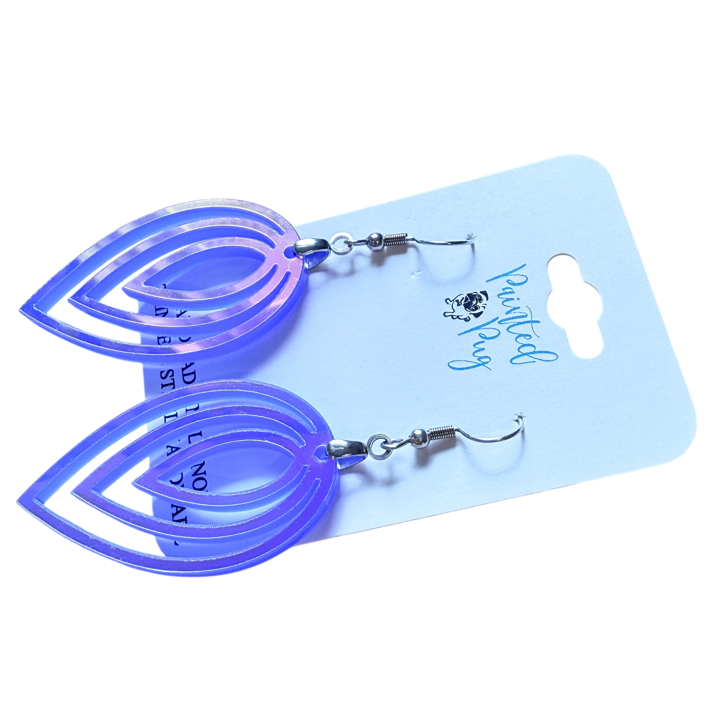 Iridescent Layered Leaf Earrings – Limited Edition Statement Dangles