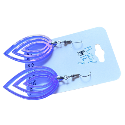 Iridescent Layered Leaf Earrings – Limited Edition Statement Dangles