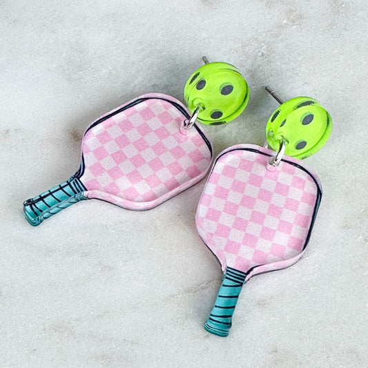 Pickleball Earrings for Women