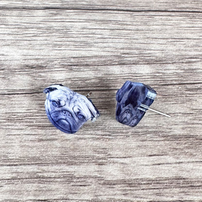 Custom Pet Photo Earrings - Stud Earrings or Dangle Earrings