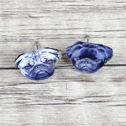Custom Pet Photo Earrings - Stud Earrings or Dangle Earrings
