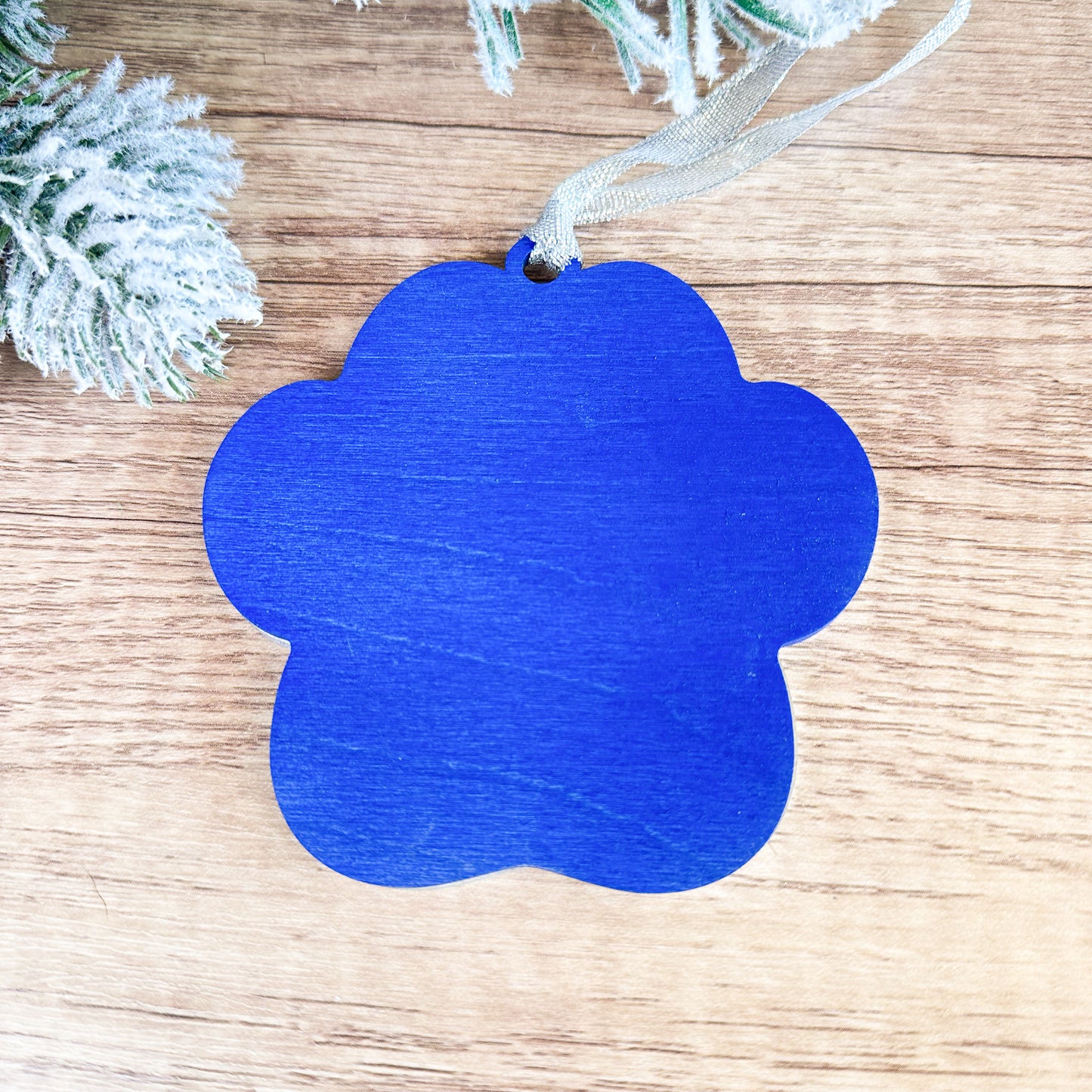 Personalized Paw Print Ornament – Custom Pet Name Christmas Gift