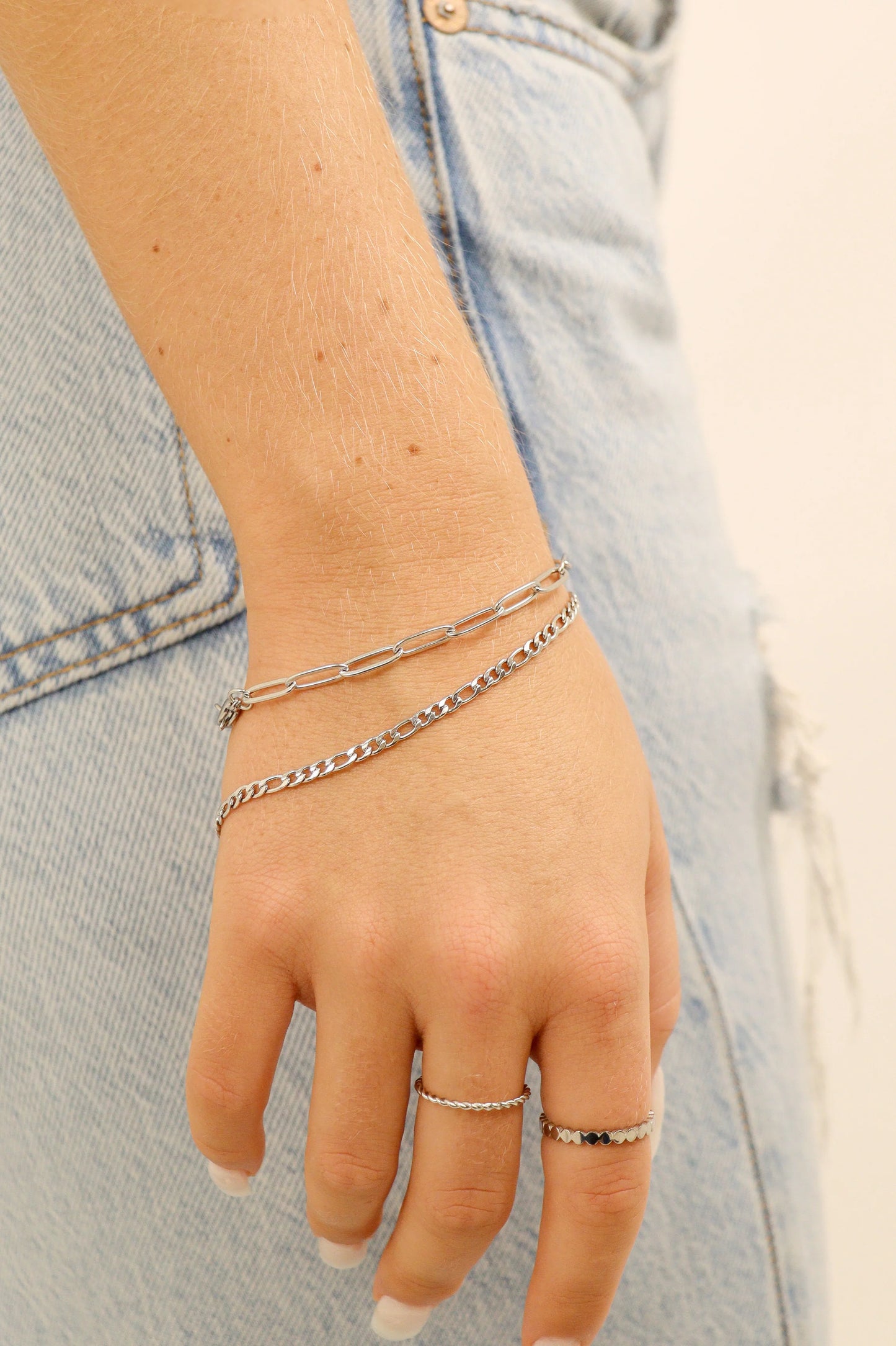 Paperclip Chain Bracelet – 18K Gold or Silver Stainless Steel