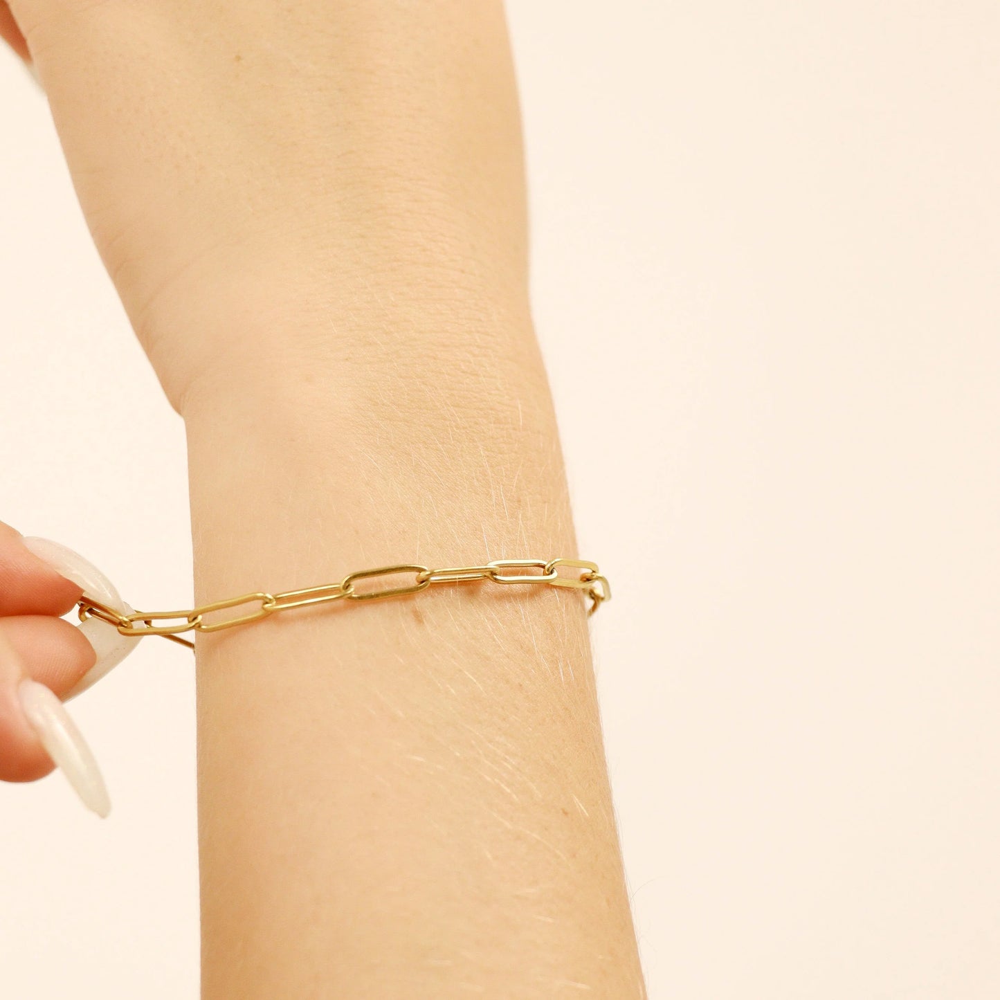 Paperclip Chain Bracelet – 18K Gold or Silver Stainless Steel