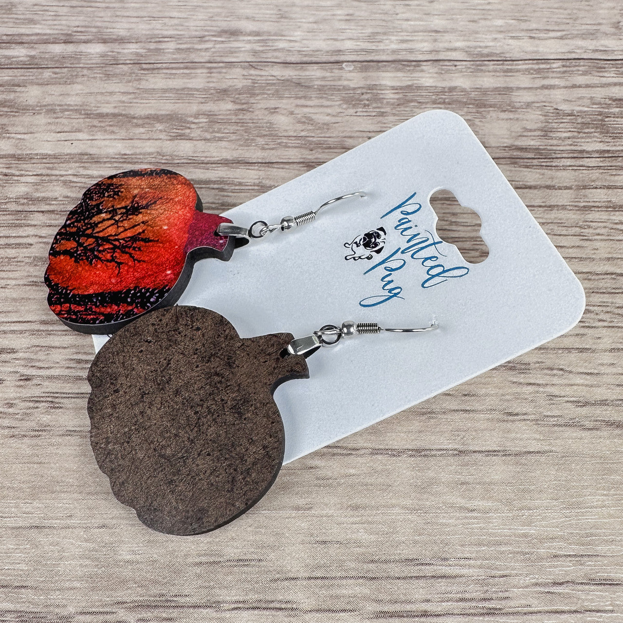Pumpkin Earrings - Spooky Forest Fall Dangle Earrings