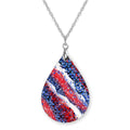 Red White Blue Patriotic Pendant Necklace