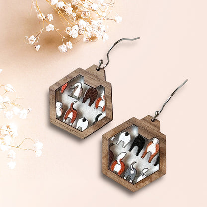 Funny Dog Butt Dangle Earrings for Women