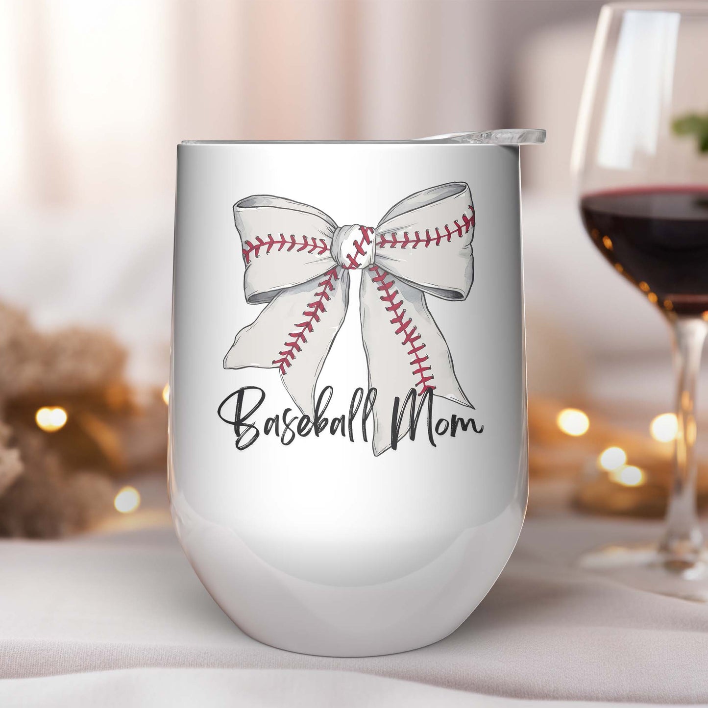Baseball Mom Gift Set – Tumbler, Earrings, Makeup Bag & Graphic Tee Bundle