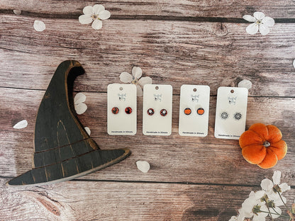 Halloween Themed Stud Earrings Set of 4