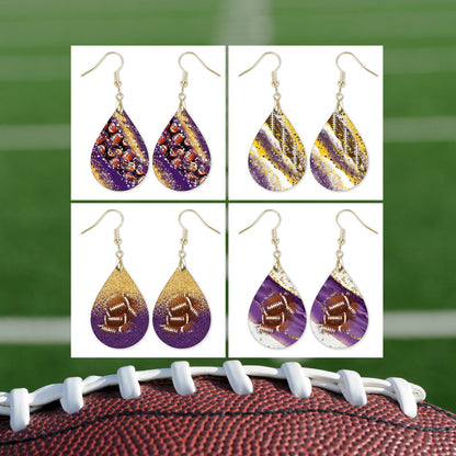 Black and Gold Tiger Earrings