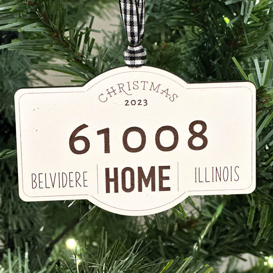 Personalized Family Christmas Ornament – Custom Name & Year